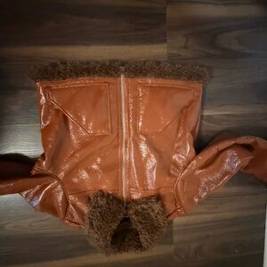 Nasty Gal Brown Bomber Jacket